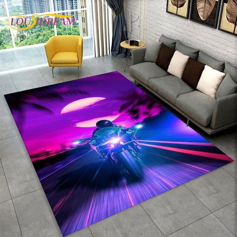 Bikergod Motorcycle Racing Speed Rug Home Floor Decor NALA166