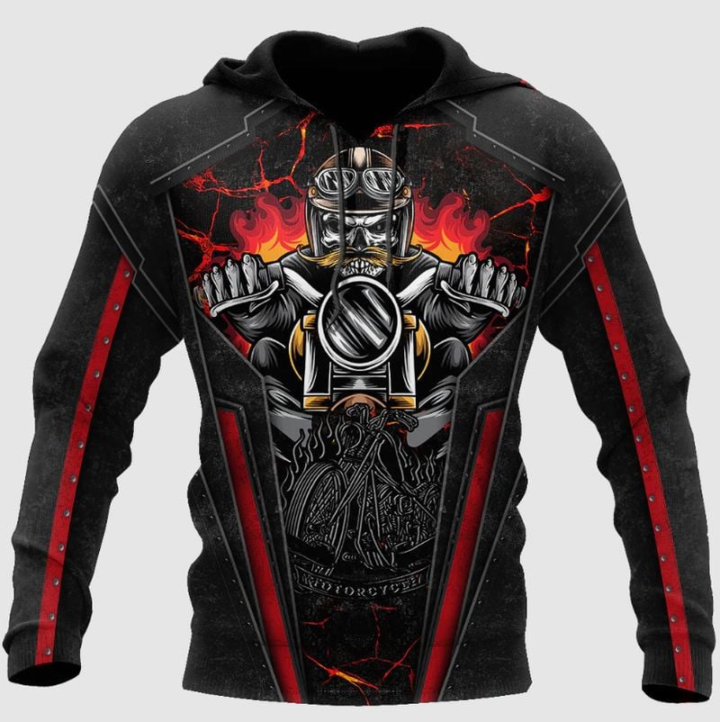 Bikergod Motorcycle  Hoodie Design 3D Full Printed Sizes S - 5XL - NAOA372G
