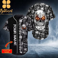 Bikergod Motorcycle Ghost Fire Skull Rider Custom Name Baseball Shirt Design 3D Full Printed High Quality - NAQA210