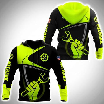 Bikergod Motorcycle Mechanic  Hoodie Design 3D Full Printed Sizes S - 5XL - NAQA261