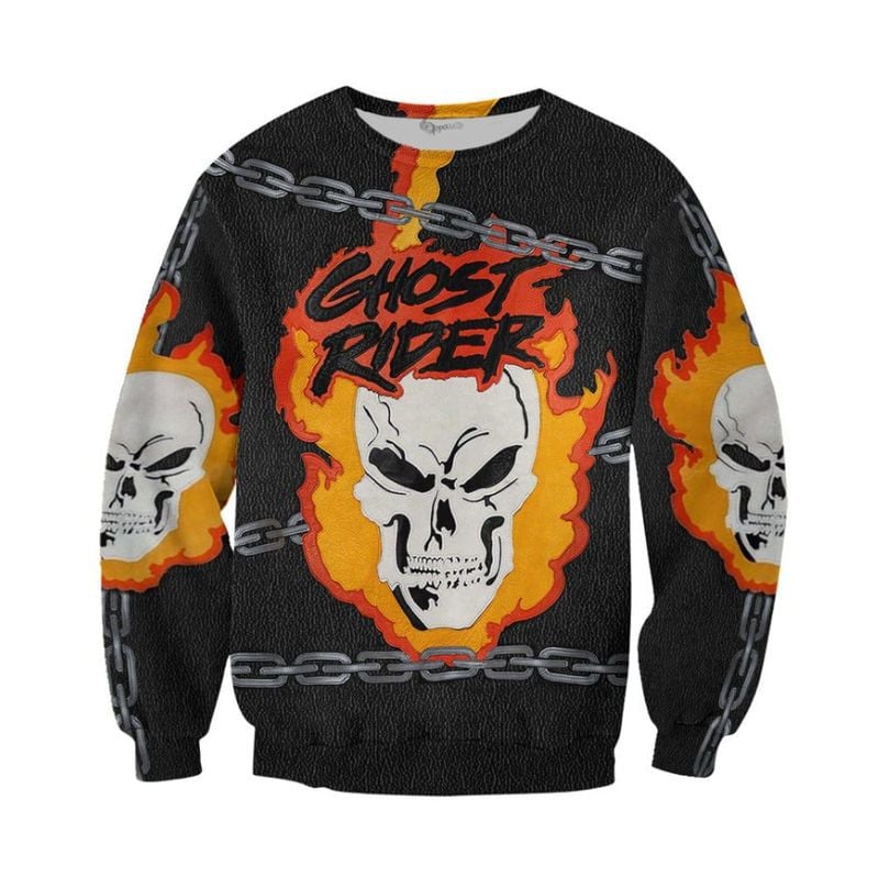 Bikergod Motorcycle Ghost Rider COTTON Sweatshirt Design 3D Full Printed Sizes S - 5XL - NAJA454F