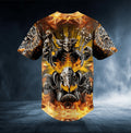 Bikergod Motorcycle Custom Name Baseball Shirt Design 3D Full Printed High Quality - NMQI04