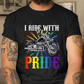 Bikergod Motorcycle I Ride With Pride T-shirt Design 2D Full Printed Sizes S - 5XL - NMQE194