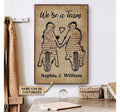Bikergod Motorcycle We Are A Team Motorcycle Couple Custom Names Poster NANA98