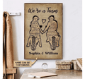 Bikergod Motorcycle We Are A Team Motorcycle Couple Custom Names Poster NANA98