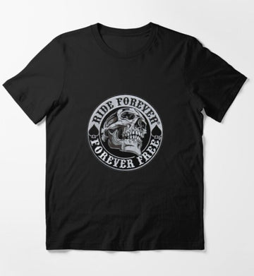 Bikergod Motorcycle Ride Forever Free T-shirt Design 2D Full Printed Sizes S - 5XL - NAKA357