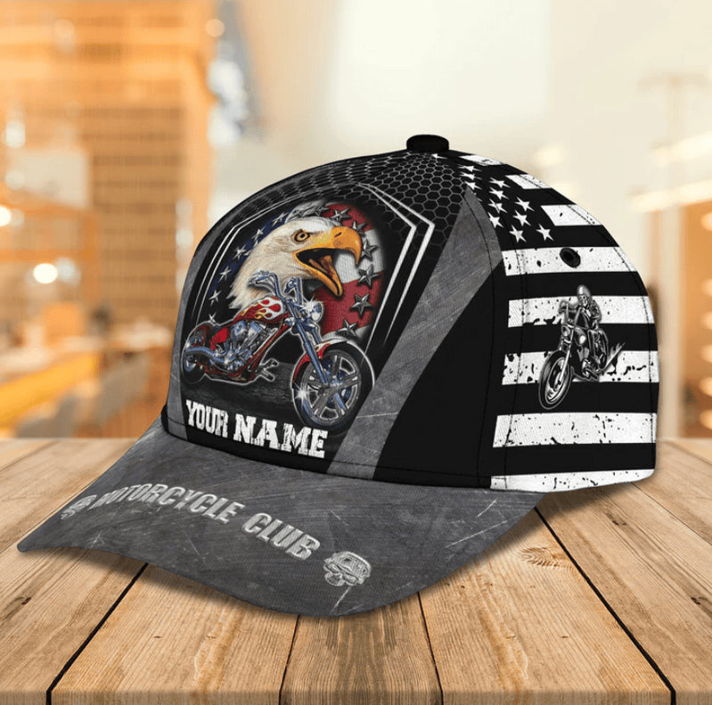 Bikergod Motorcycle Custom Name Classic Cap NAJA445