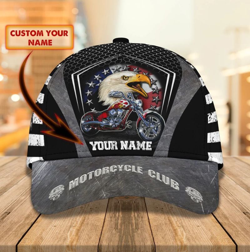 Bikergod Motorcycle Custom Name Classic Cap NAJA445
