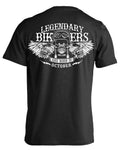 Bikergod Motorcycle Legendary Bikers Are Born in October T-shirt Design 2D Full Printed Sizes S - 5XL - NASA32