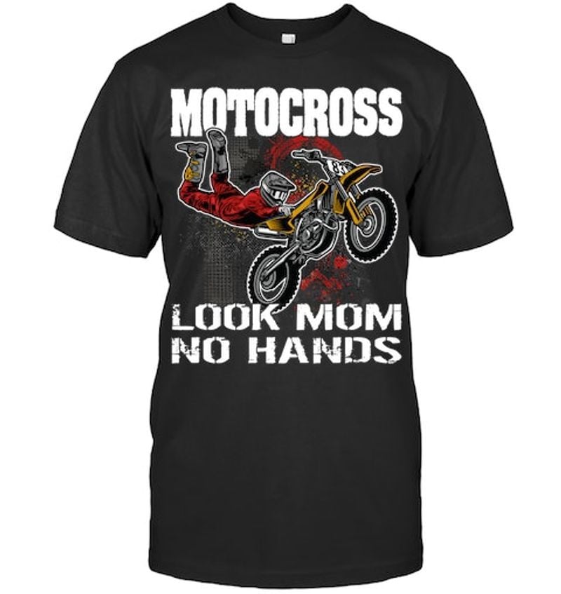 Bikergod Motorcycle Motocross Look Mom No Hands T-shirt Design 2D Full Printed Sizes S - 5XL - NAOA158