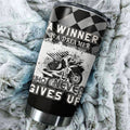 Bikergod Motorcycle A Winner Is A Dreamer Who Never Give Up Stainless Steel 20 Oz Tumbler- NAOA187