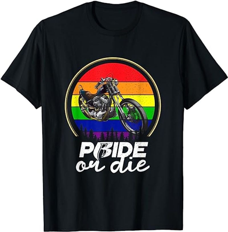 Bikergod Motorcycle Pride or Die T-shirt Design 2D Full Printed Sizes S - 5XL - NMQE189