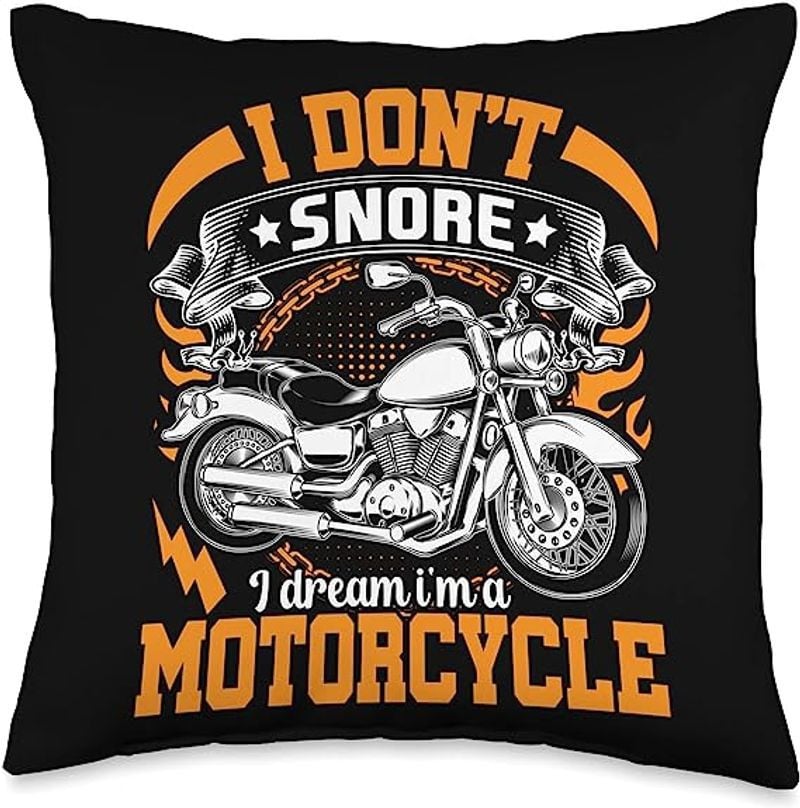 Bikergod Motorcycles I Don't Snore I Dream I'm A Motorcycle Pillow Case Design 3D Full Printed NAOA332