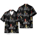 Bikergod Motorcycle Sexy Girl COTTON Hawaii Shirt Design 3D Full Printed Sizes S - 5XL NMAR269