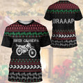 Bikergod Motorcycle Biker Grandpa BRAAAP  T-shirt Design 3D Full Printed Sizes S - 5XL - NMAR186A