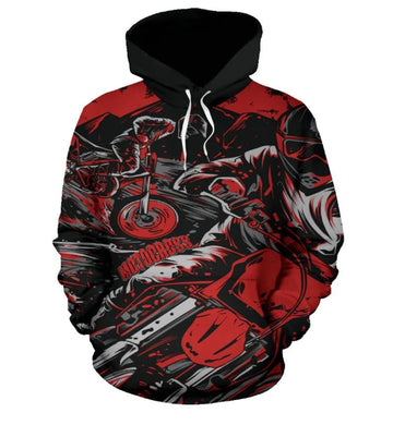 Bikergod Motorcycle Motocross  Hoodie Design 3D Full Printed Sizes S - 5XL - NAOA209
