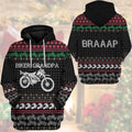 Bikergod Motorcycle Biker Grandpa BRAAAP  Hoodie Design 3D Full Printed Sizes S - 5XL - NMAR186B
