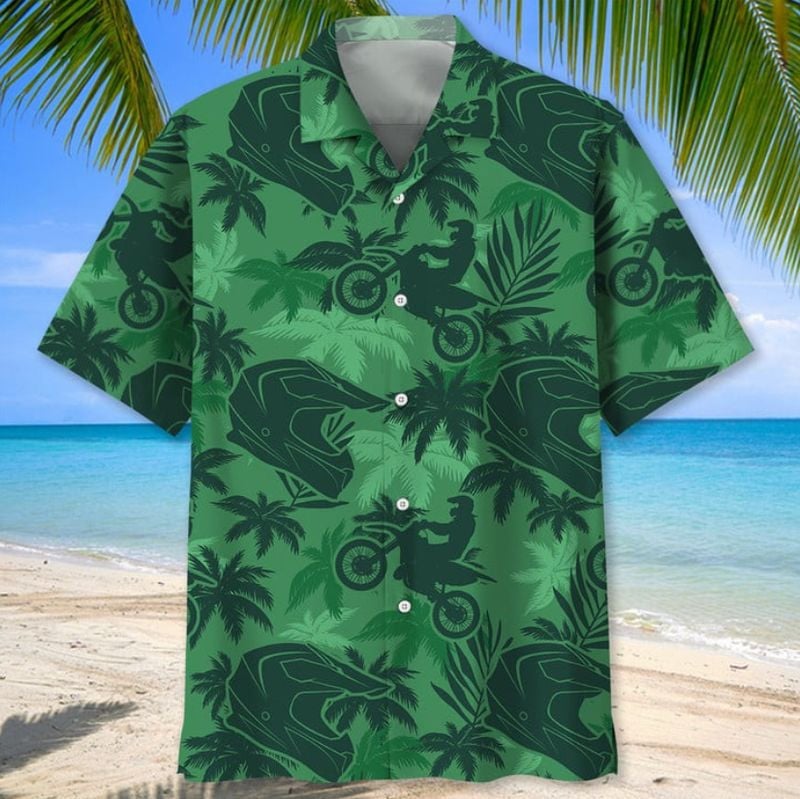 Bikergod Motorcycle Motocross Hawaii Shirt Design 3D Full Printed Sizes S - 5XL NASA449