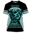 Bikergod Motorcycle Never Underestimate Old Man Who Rides A Motorcycle Custom Name  T-shirt Design 3D Full Printed Sizes S - 5XL - NMQE108