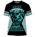 Bikergod Motorcycle Never Underestimate Old Man Who Rides A Motorcycle Custom Name  T-shirt Design 3D Full Printed Sizes S - 5XL - NMQE108