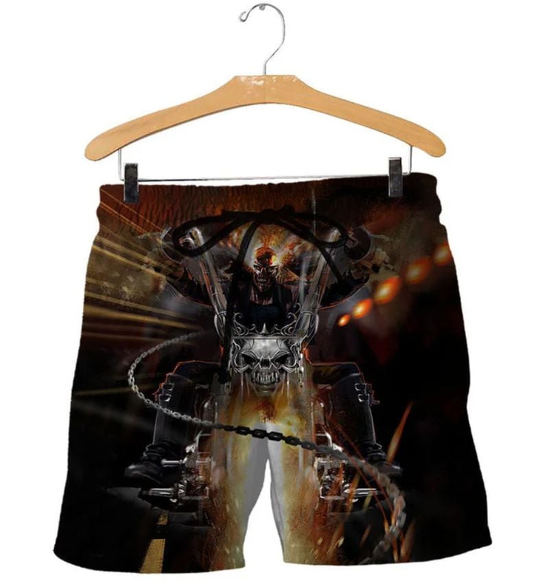 Bikergod Motorcycle Beach Shorts Sizes S - 5XL NMAR261B