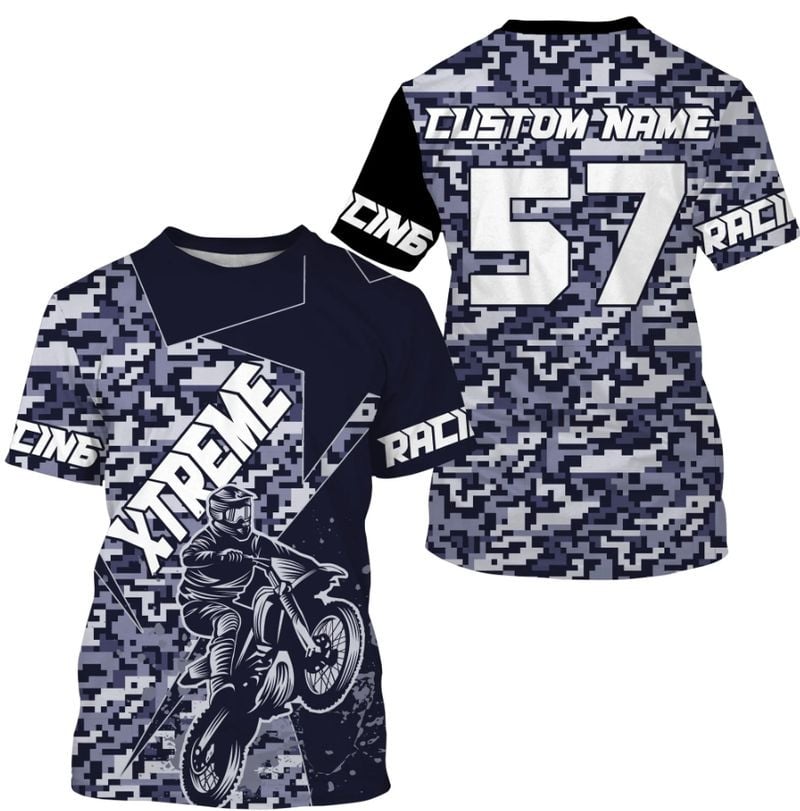 Bikergod Motorcycle Extreme Racing Custom Name And Number  T-shirt Design 3D Full Printed Sizes S - 5XL - NMQE81