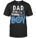 Bikergod Motorcycle Dad Of The Birthday Boy T-shirt Design 2D Full Printed Sizes S - 5XL - NAOA149
