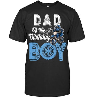 Bikergod Motorcycle Dad Of The Birthday Boy T-shirt Design 2D Full Printed Sizes S - 5XL - NAOA149