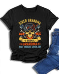 Bikergod Motorcycle Biker Grandma T-shirt, Crew-neck Sweatshirt, Hoodie, Tank Top, V-neck T-shirt Design 2D Full Printed Sizes S - 5XL - NAJA441