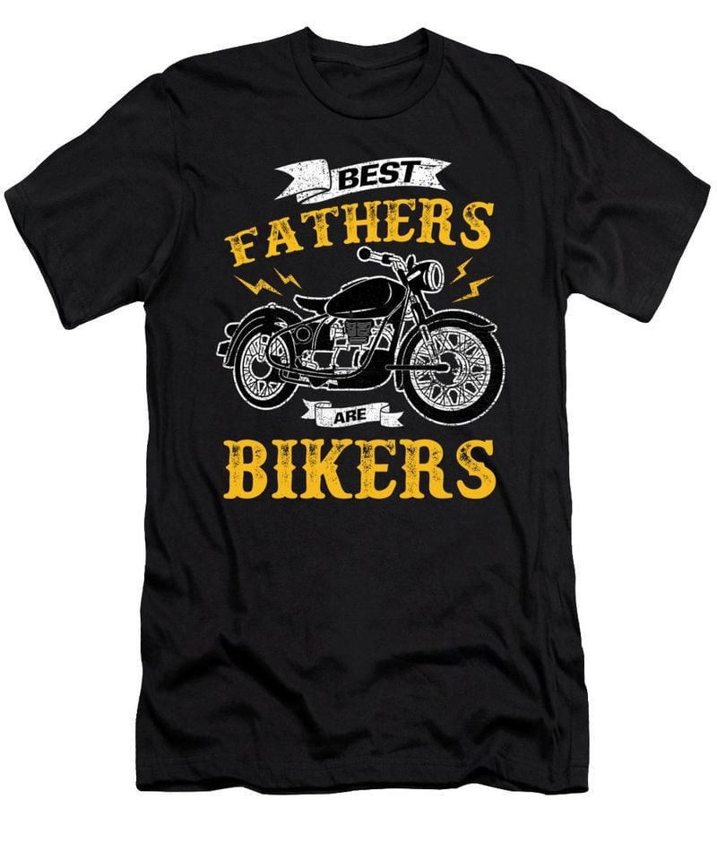 Bikergod Motorcycle Best Fathers Are Bikers T-shirt Design 2D Full Printed Sizes S - 5XL - TLUA19B