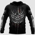 Bikergod Motorcycle  Zip Hoodie Design 3D Full Printed Sizes S - 5XL - NAOA373D