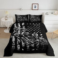 Bikergod Motorcycle American Flag 4th Of July Independence Day Bedding Set Cover Design 3D - NAIA382