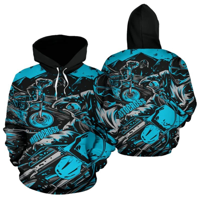 Bikergod Motorcycle Motocross  Hoodie Design 3D Full Printed Sizes S - 5XL - NAOA210