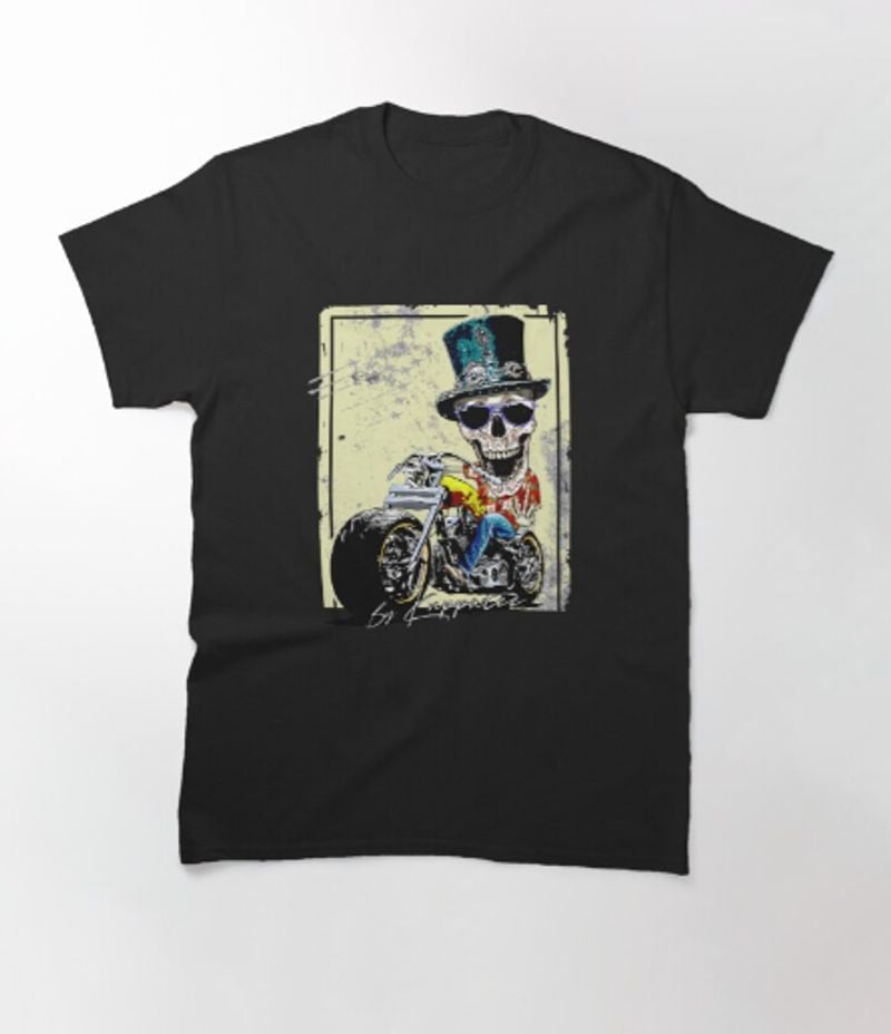 Bikergod Motorcycle T-shirt Design 2D Full Printed Sizes S - 5XL - TLEA235