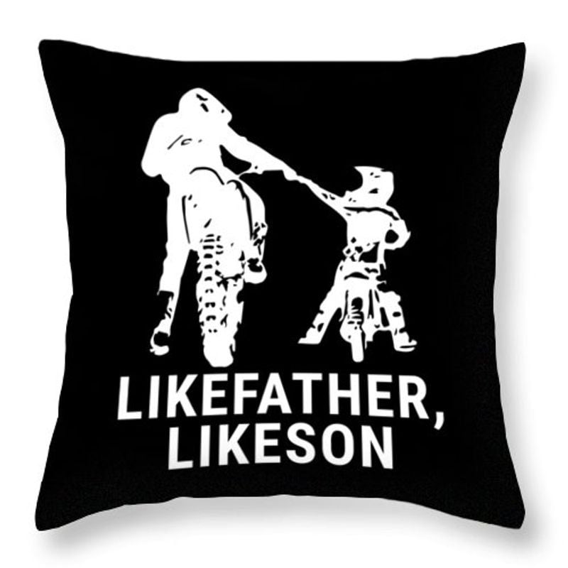 Bikergod Motorcycle Like Father Like Son Pillow Case Design 3D Full Printed NAXA150