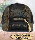 Bikergod Motorcycle Freedom Custom Name Classic Cap NMAR174