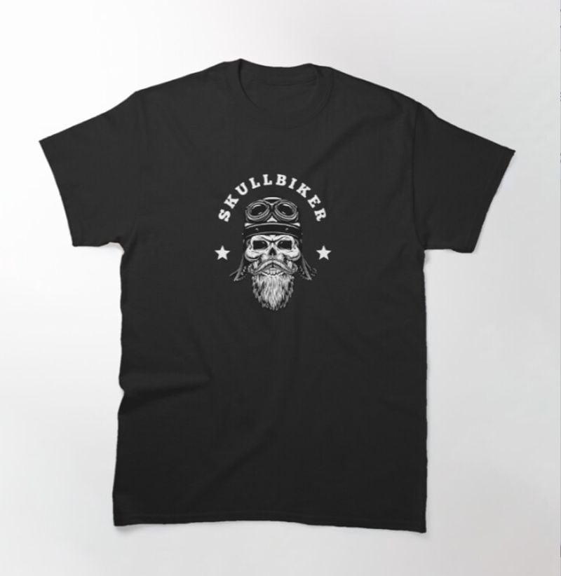 Bikergod Motorcycle Skull Biker T-shirt Design 2D Full Printed Sizes S - 5XL - NAHA411