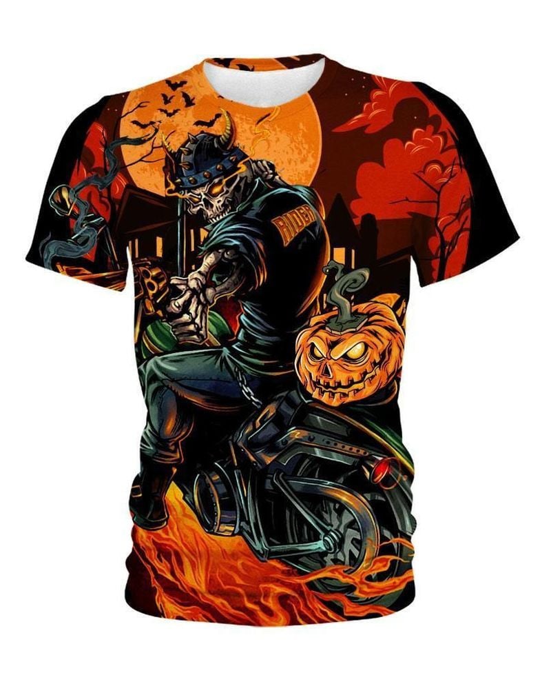 Bikergod Motorcycle Skull Biker  T-shirt Design 3D Full Printed Sizes S - 5XL - NAJA488D