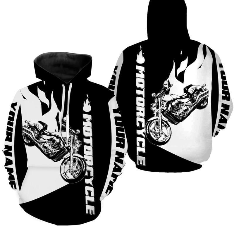 Bikergod Motorcycle Custom Name  Hoodie Design 3D Full Printed Sizes S - 5XL - NMQE98B
