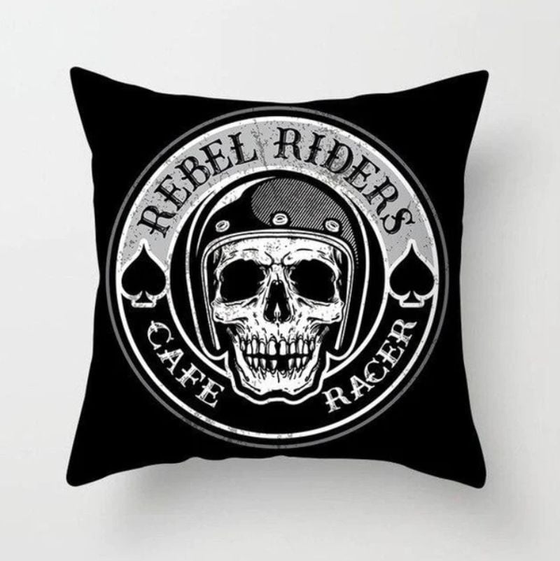 Bikergod Motorcycles Biker Skull Rebel Rider Pillow Case Design 3D Full Printed NAJA466