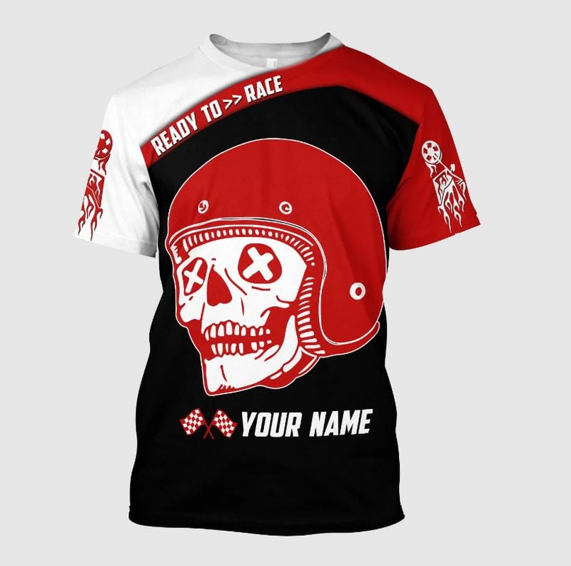 Bikergod Motorcycle Custom Name  T-shirt Design 3D Full Printed Sizes S - 5XL - NAOA376D