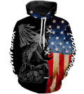 Bikergod Motorcycle Eagle USA Flag Custom Name  Hoodie Design 3D Full Printed Sizes S - 5XL - NMQE106B