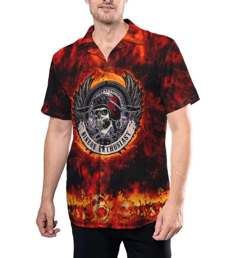 Bikergod Motorcycle Biker Enthusiast Hawaii Shirt Design 3D Full Printed Sizes S - 5XL NASA523