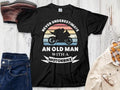 Bikergod Motorcycle An Old Man with motorbike T-shirt Design 2D Full Printed Sizes S - 5XL - NAYA399