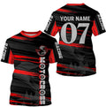 Bikergod Motorcycle Motocross Racing Custom Name And Number  T-shirt Design 3D Full Printed Sizes S - 5XL - NMQE87