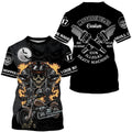 Bikergod Motorcycle 100% Illegal Death Machine Custom Name And Number  T-shirt Design 3D Full Printed Sizes S - 5XL - NMQE93B