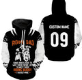 Bikergod Motorcycle Riding Dad Custom Name And Number  Hoodie Design 3D Full Printed Sizes S - 5XL - NMQE112B