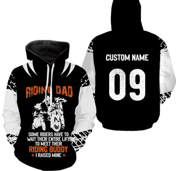 Bikergod Motorcycle Riding Dad Custom Name And Number  Hoodie Design 3D Full Printed Sizes S - 5XL - NMQE112B