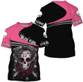 Bikergod Motorcycle Biker Girl Custom Name  T-shirt Design 3D Full Printed Sizes S - 5XL - NMQE104A