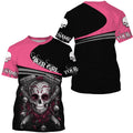 Bikergod Motorcycle Biker Girl Custom Name  T-shirt Design 3D Full Printed Sizes S - 5XL - NMQE104A